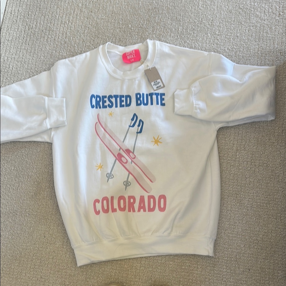 White Crested Butte Colorado Sweatshirt